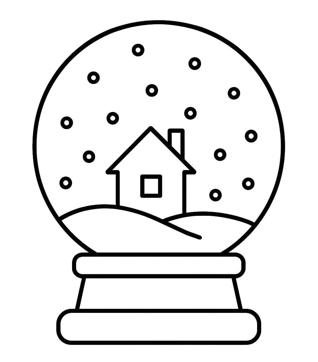 印刷 スノーグローブ 描く ぬりえ