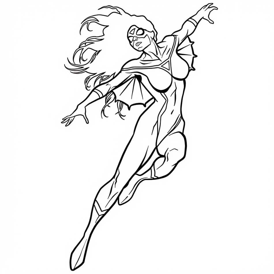 印刷 スパイダーウーマン ぬりえ