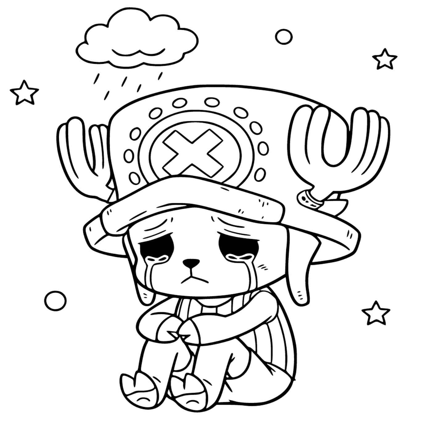 印刷トニートニー・チョッパー 描く ぬりえ