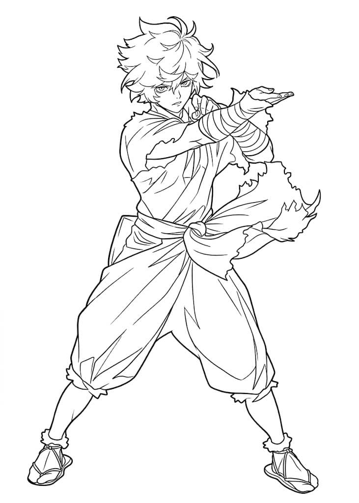 地獄楽 無料 ぬりえ