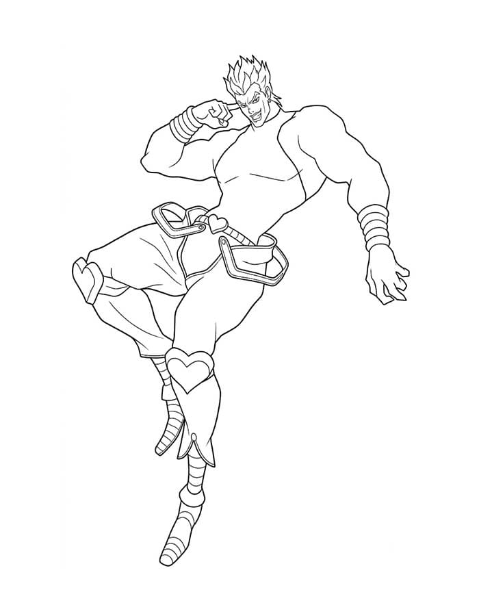 ジョジョの奇妙な冒険 描画 ぬりえ