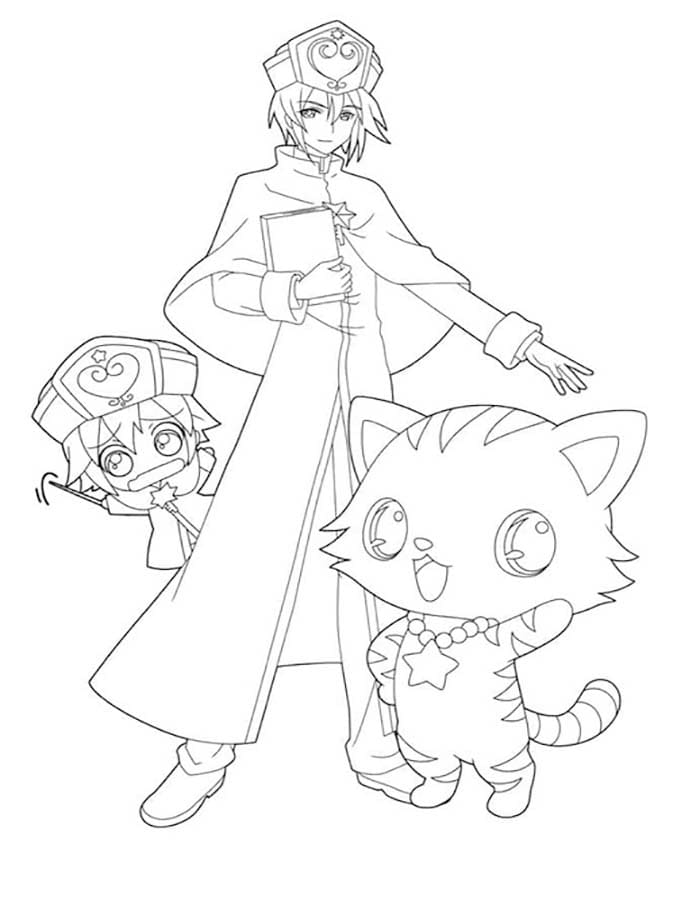 ジュエルペット 印刷 ぬりえ