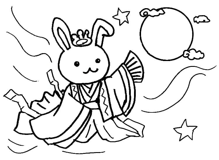 かぐやひめ 2 ぬりえ
