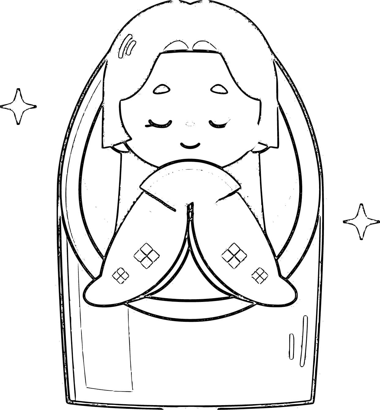 かぐやひめ 20 ぬりえ