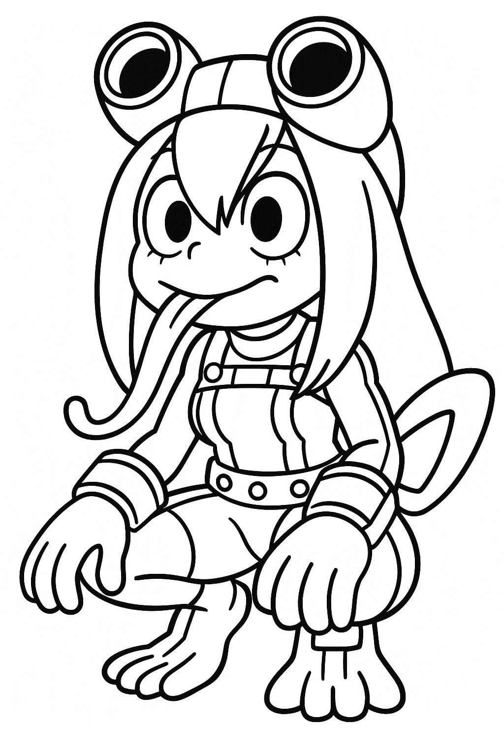 蛙吹梅雨 1 ぬりえ 蛙吹梅雨 1 ぬりえ