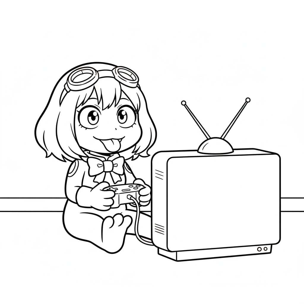 蛙吹梅雨 5 ぬりえ 蛙吹梅雨 5 ぬりえ