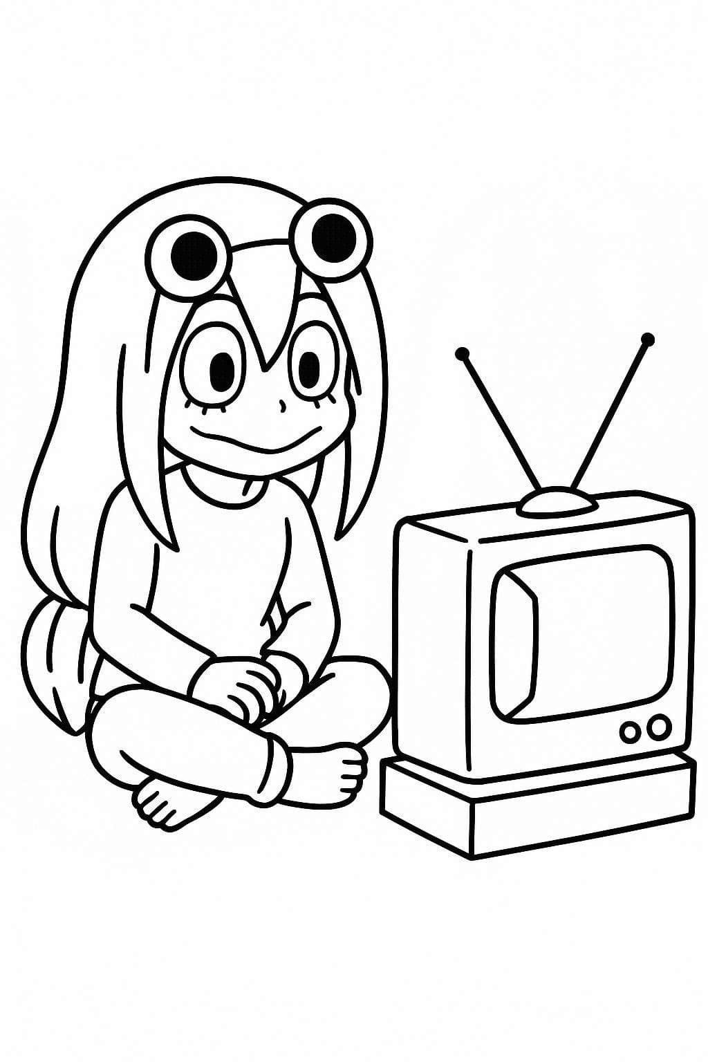 蛙吹梅雨 印刷可能 ぬりえ 蛙吹梅雨 印刷可能 ぬりえ