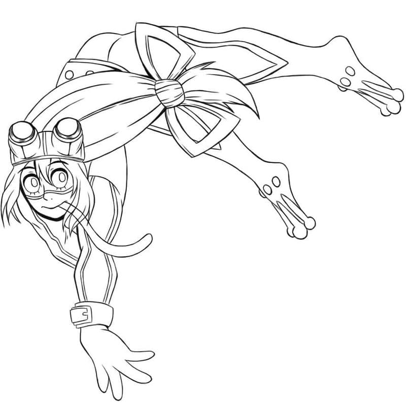 蛙吹梅雨 描く ぬりえ 蛙吹梅雨 描く ぬりえ