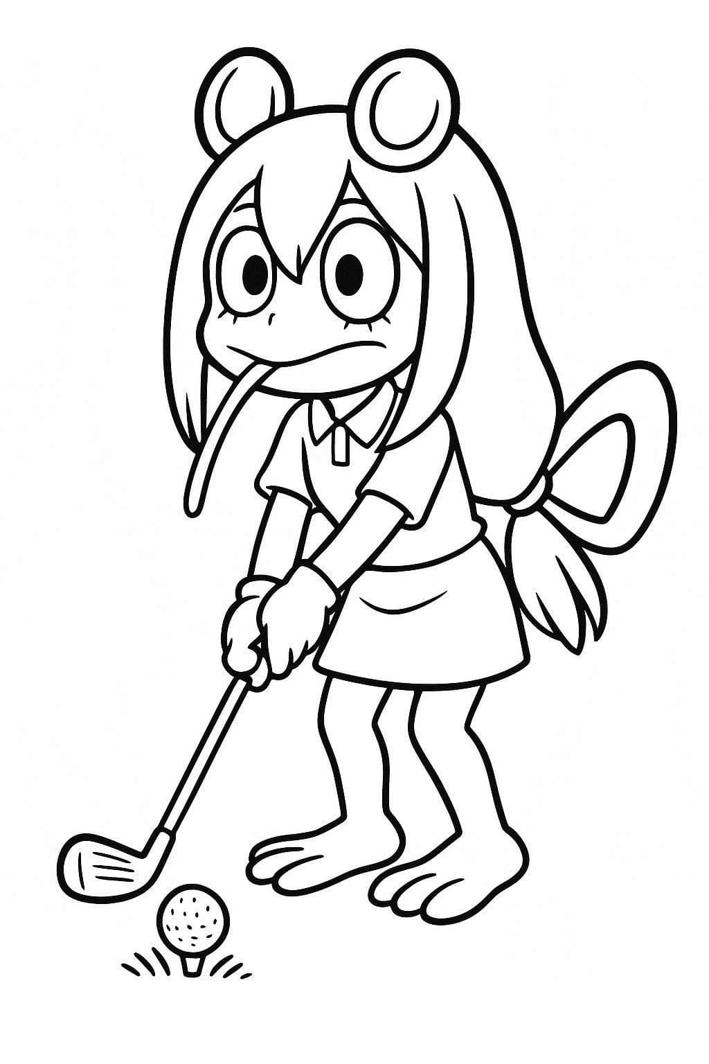 蛙吹梅雨 基本的な ぬりえ 蛙吹梅雨 基本的な ぬりえ