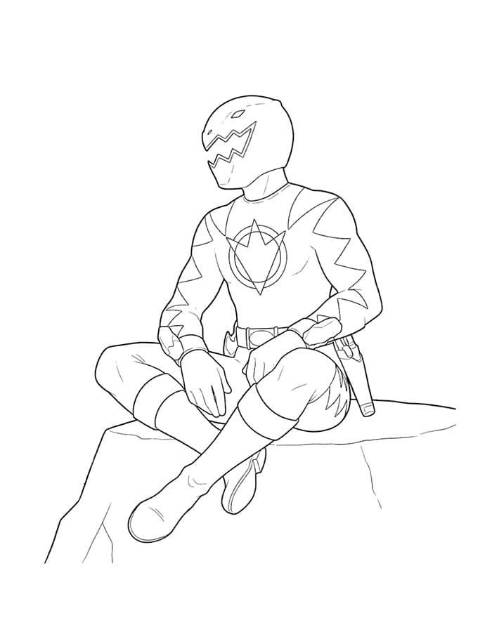 描く アバレンジャー ぬりえ