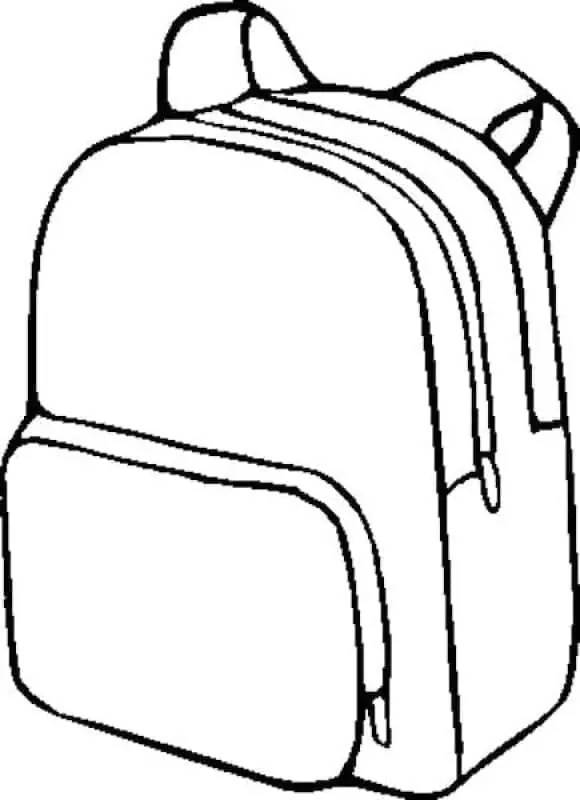 描く バックパック ぬりえ