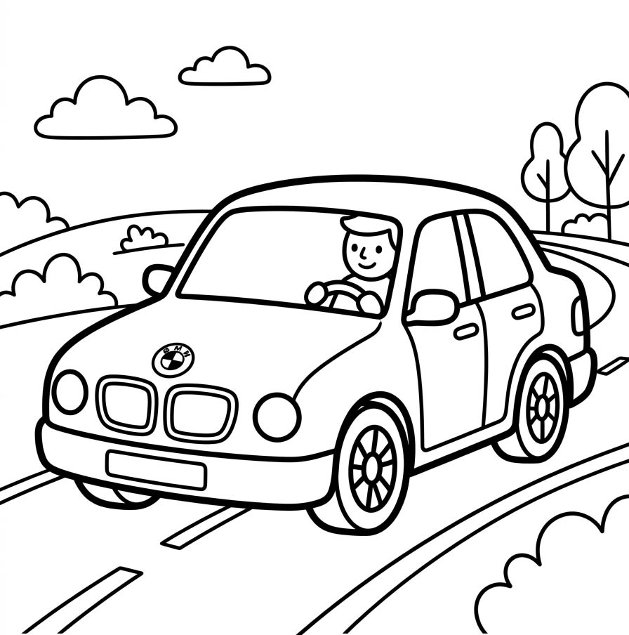 描く BMW ぬりえ