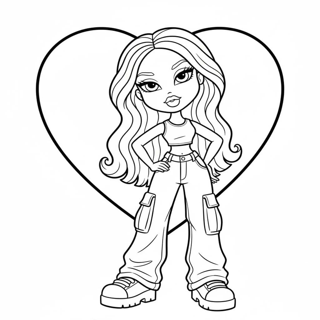 描く ブラッツ ぬりえ