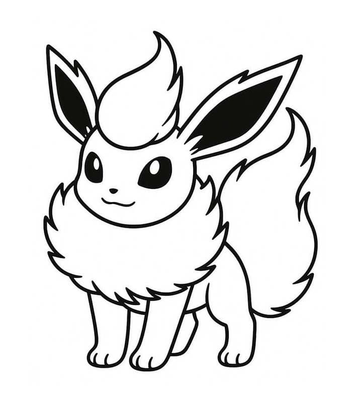 描く ブースター ぬりえ