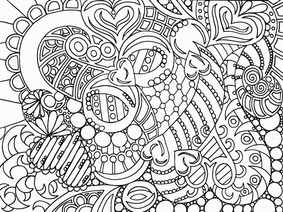 描く抽象的な 簡単 ぬりえ