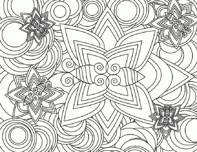 描く抽象的な 子供向け ぬりえ
