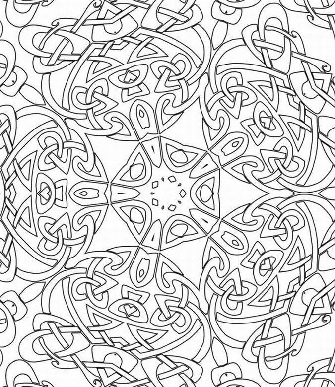 描く抽象的な 無料 ぬりえ