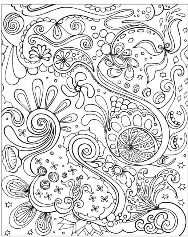 描く抽象的な ぬりえ