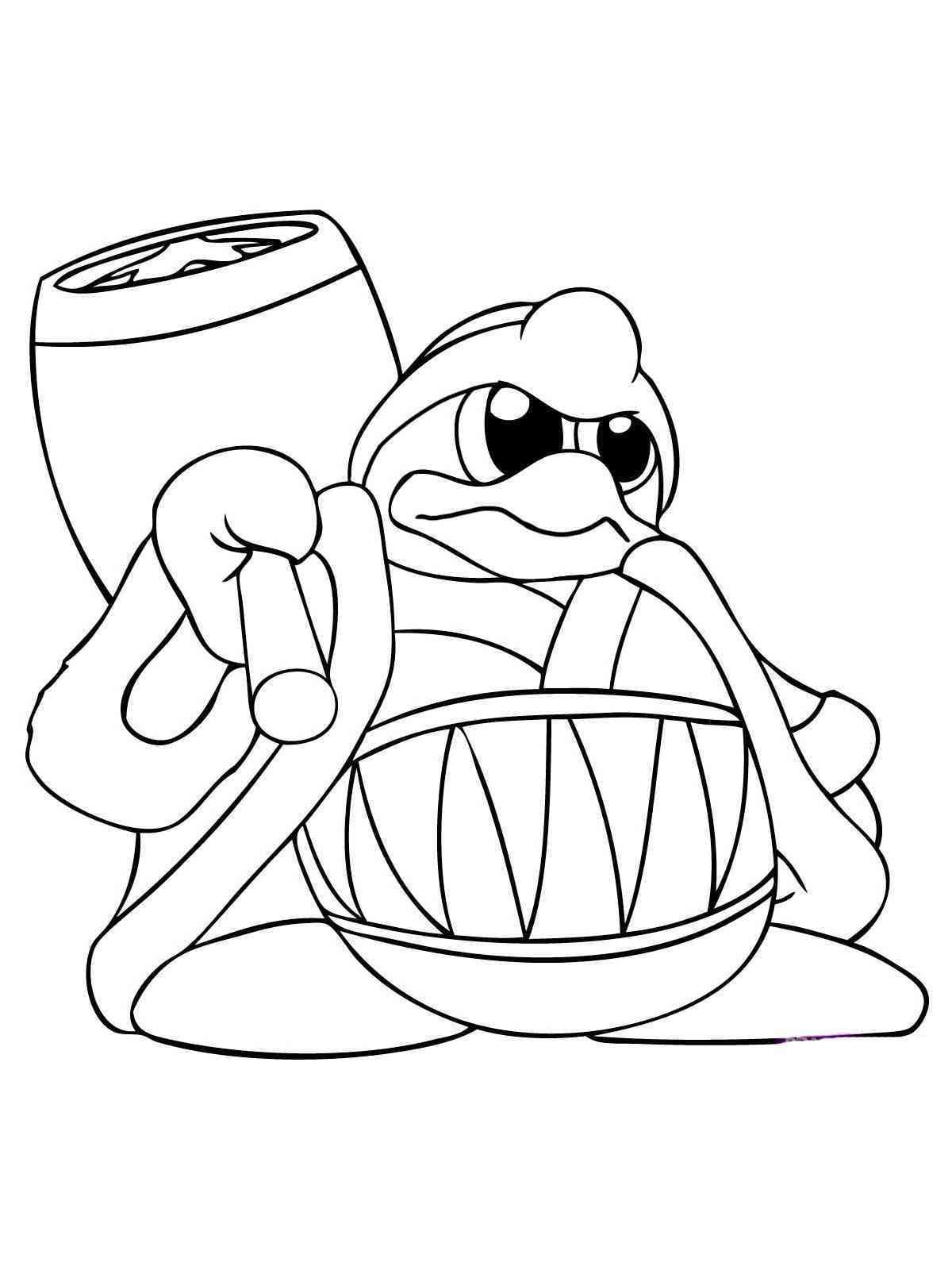 デデデ大王 ぬりえ ぬりえ