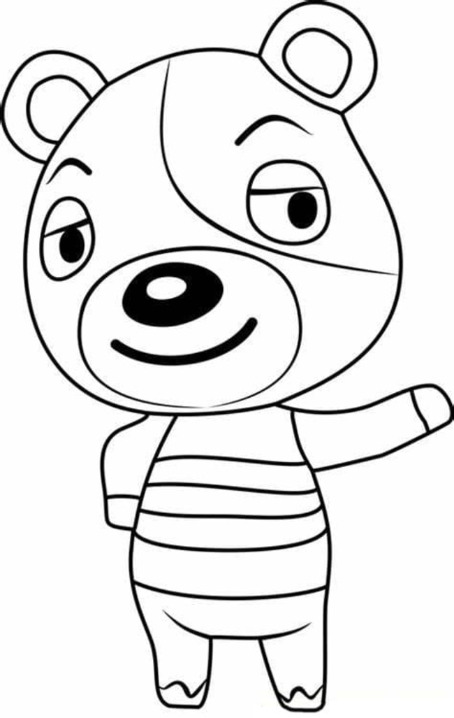 描く どうぶつの森シリーズ ぬりえ