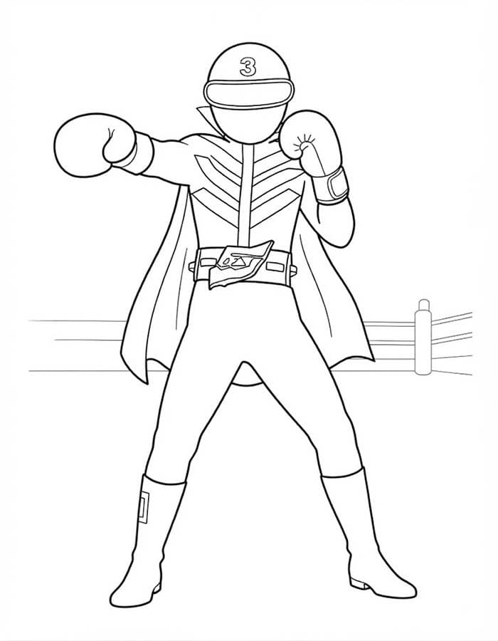 描く 秘密戦隊ゴレンジャー ぬりえ