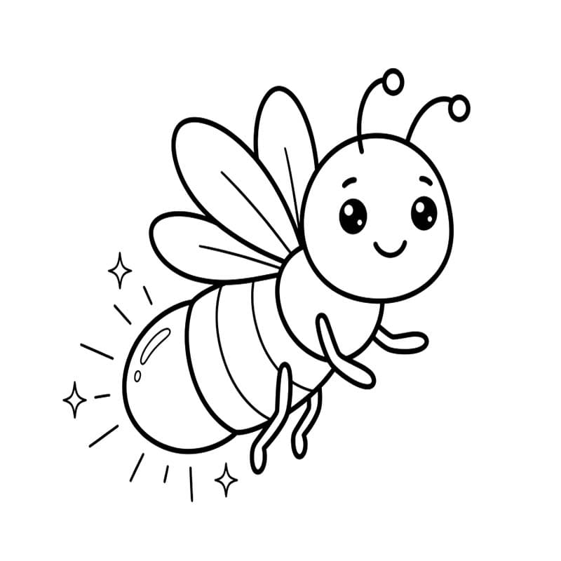 描く ホタル ぬりえ