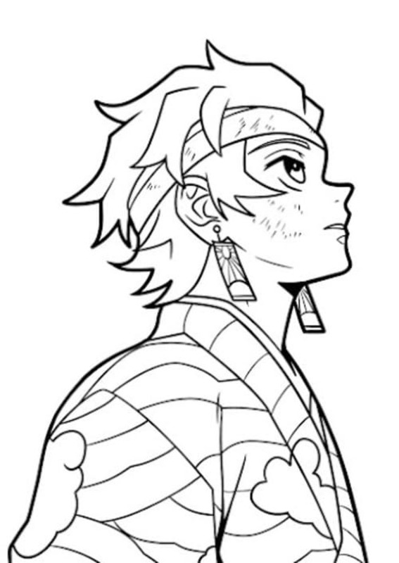 描く かまどたんじろう ぬりえ