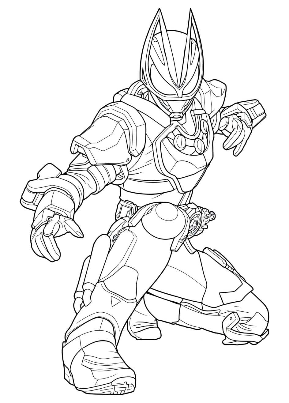 描く 仮面ライダーギーツ ぬりえ