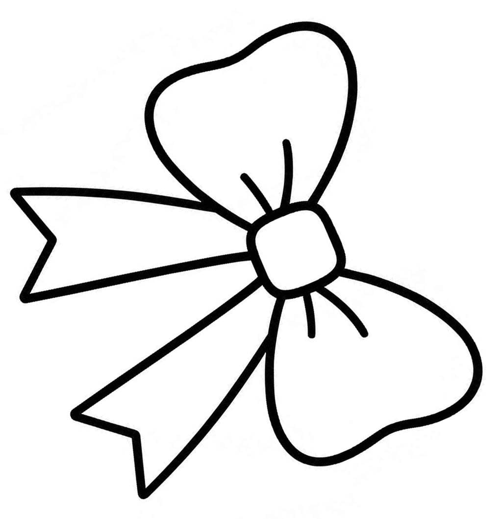 描く 髪の弓 ぬりえ