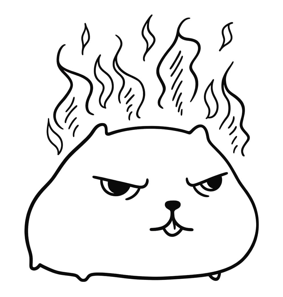 描く カピバラさん ぬりえ