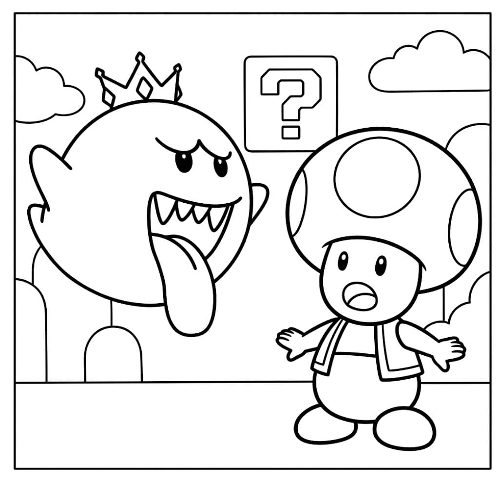 描く キングブー ぬりえ