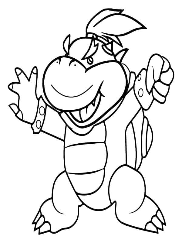 描く クッパJr 印刷可能 ぬりえ
