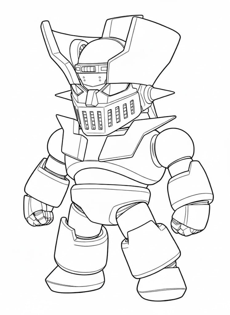 描くマジンガーZ ぬりえ