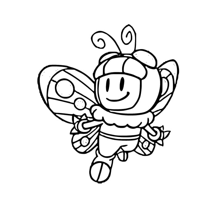 描くムシ忍 簡単 ぬりえ