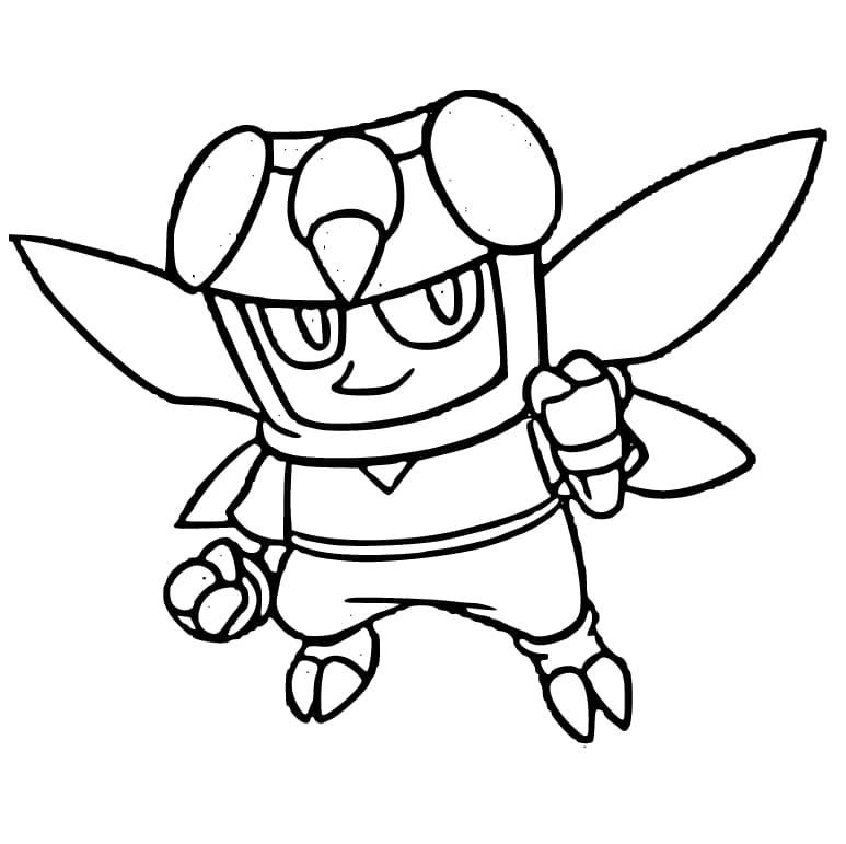 描くムシ忍 子供は無料 ぬりえ