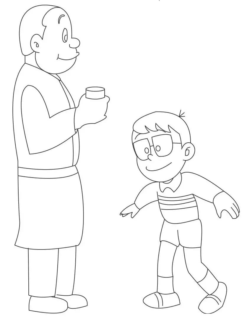 描く 忍者ハットリくん 無料シンプル ぬりえ