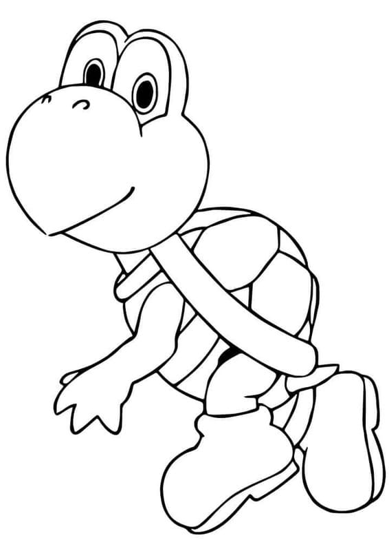 描く ノコノコ 印刷可能 ぬりえ