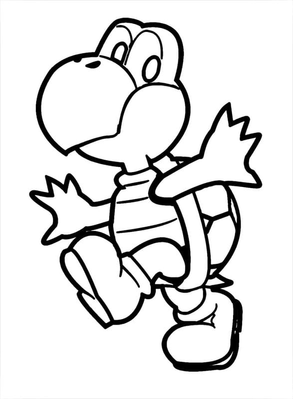 描く ノコノコ ぬりえ