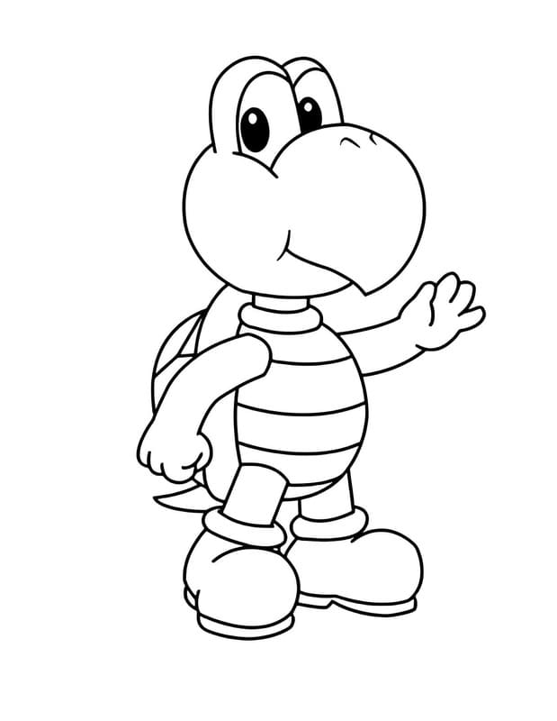 描く ノコノコ 単純 ぬりえ