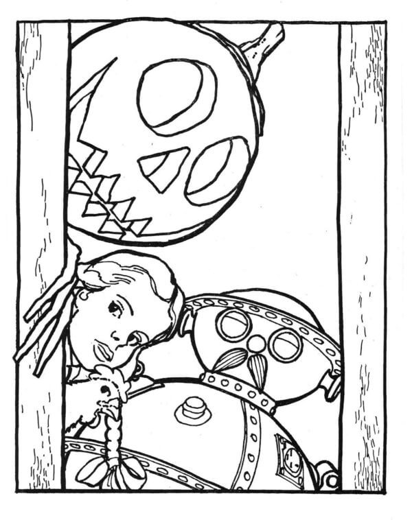 描く オズの魔法使い ぬりえ