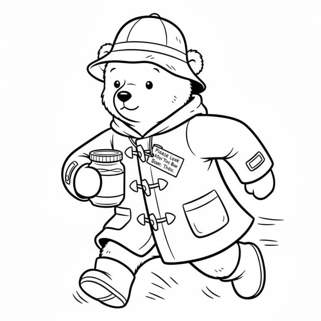 描く パディントン ぬりえ