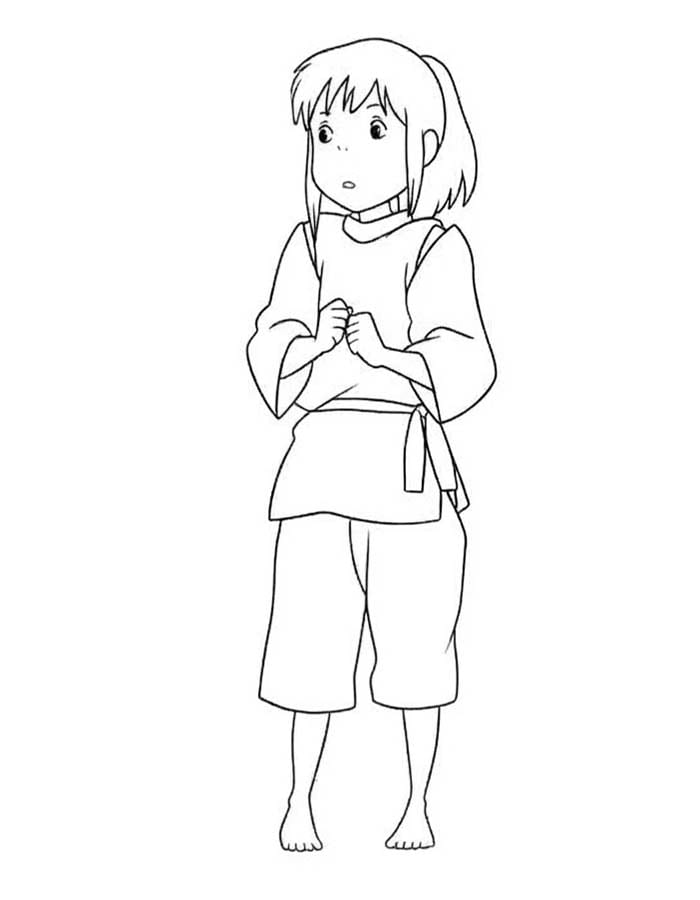 描く 千と千尋の神隠し ぬりえ