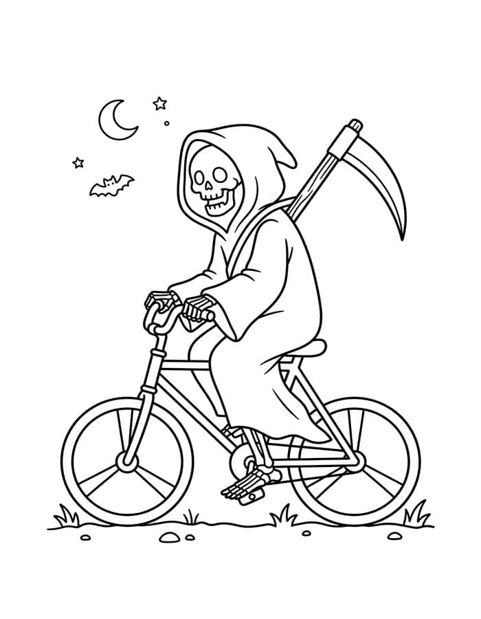描く 死神 ぬりえ