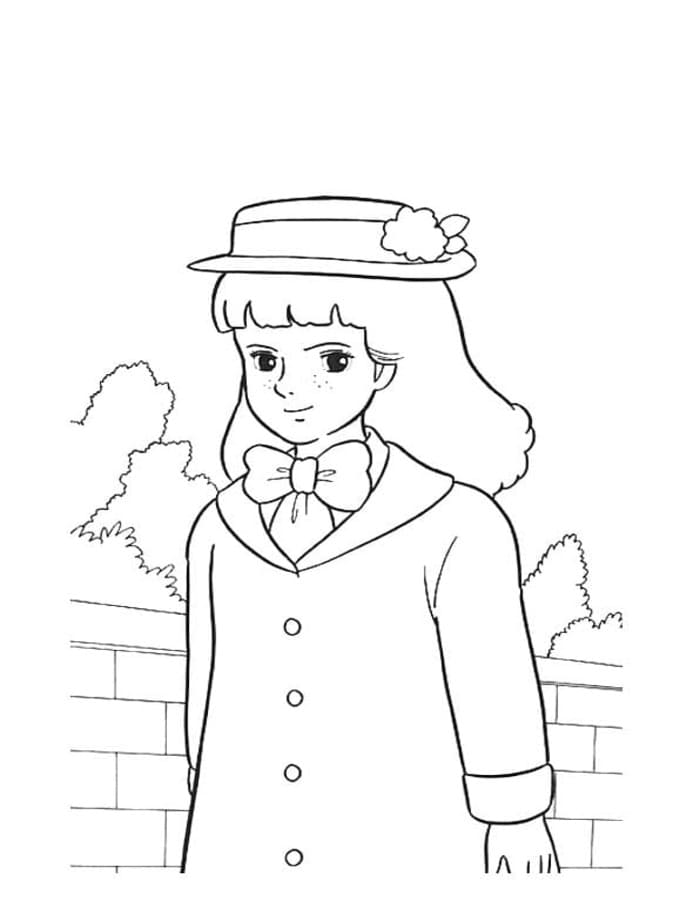 描く 小公女セーラ ぬりえ