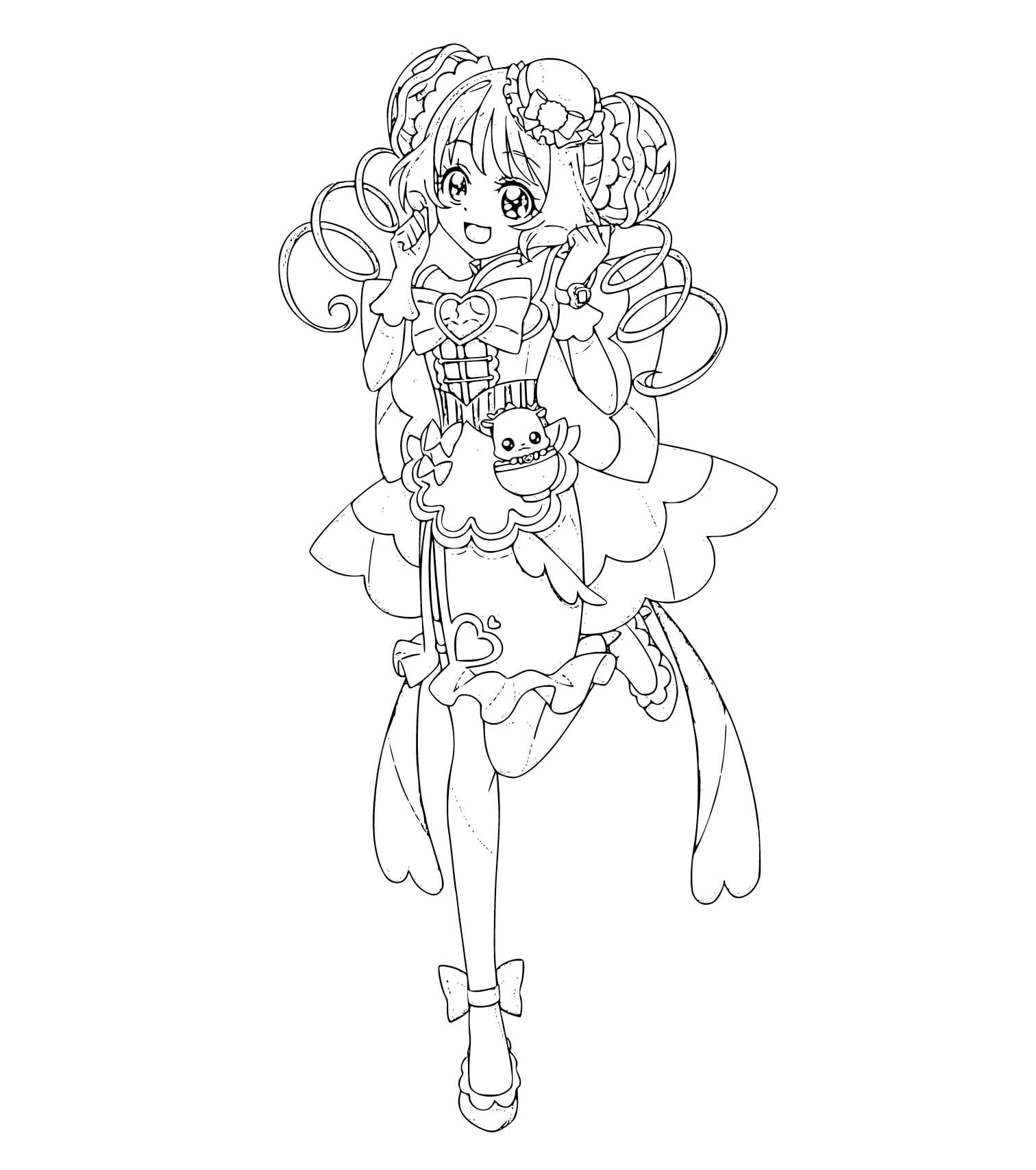 描く スマイルプリキュア 無料 ぬりえ