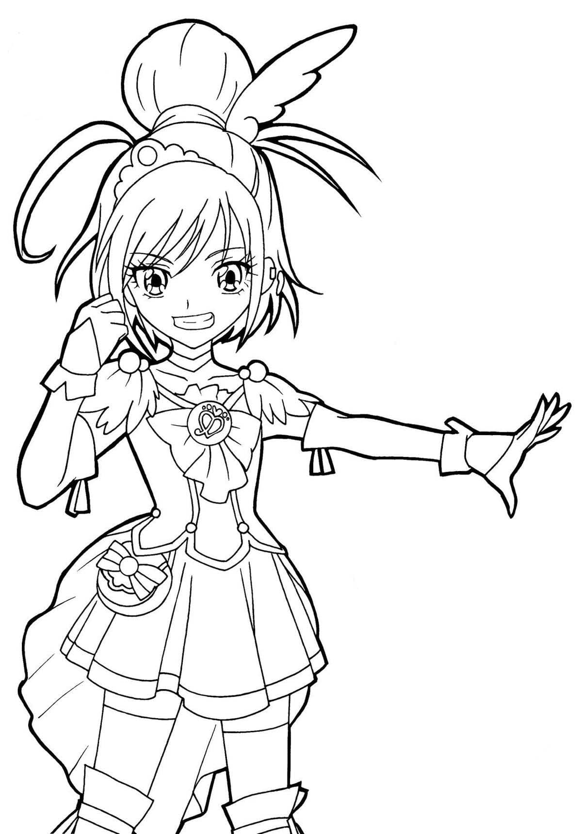 描く スマイルプリキュア ぬりえ
