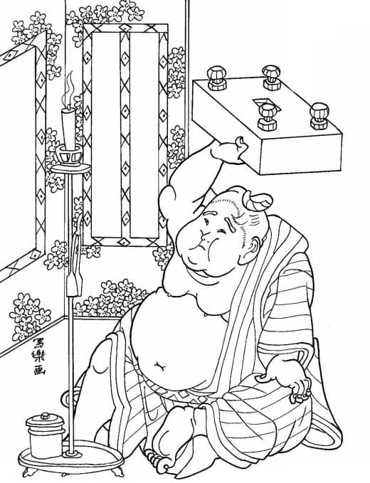 描くすもう無料で印刷可能 ぬりえ