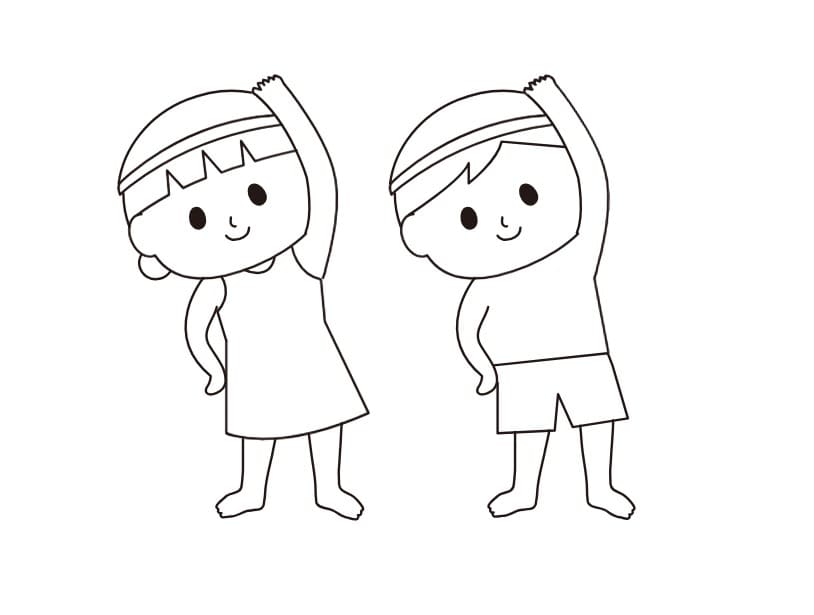 描くスポーツの日 印刷可能 ぬりえ