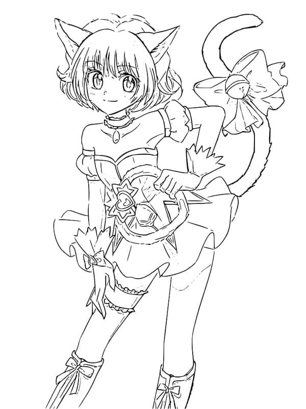 描く 東京ミュウミュウ 簡単 ぬりえ