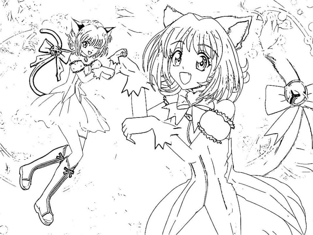 描く 東京ミュウミュウ 無料で印刷可能 ぬりえ